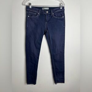 Levi’s San Francisco Women’s Demi Skinny Dark Blue Cotton Blend Jeans 28 X32